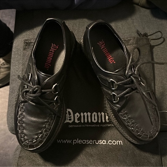Demonia Other - Demonia vintage Black Men's Loafers creeper preowned